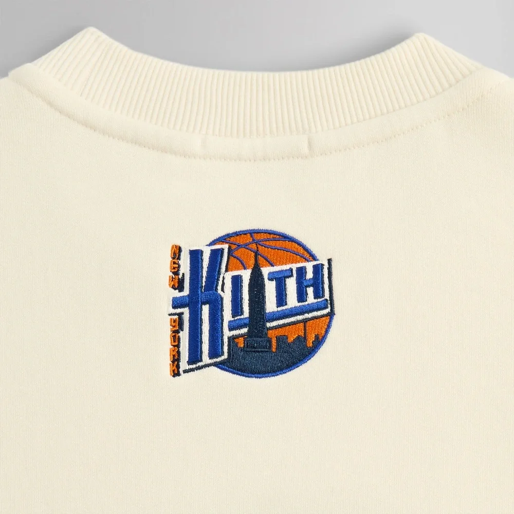 Kith for the New York Knicks City Vintage Nelson Crewneck in Sandrift Size XXL - Picture 6 of 11